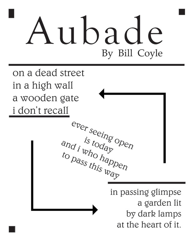 Type Poster Bill Coyle Poem